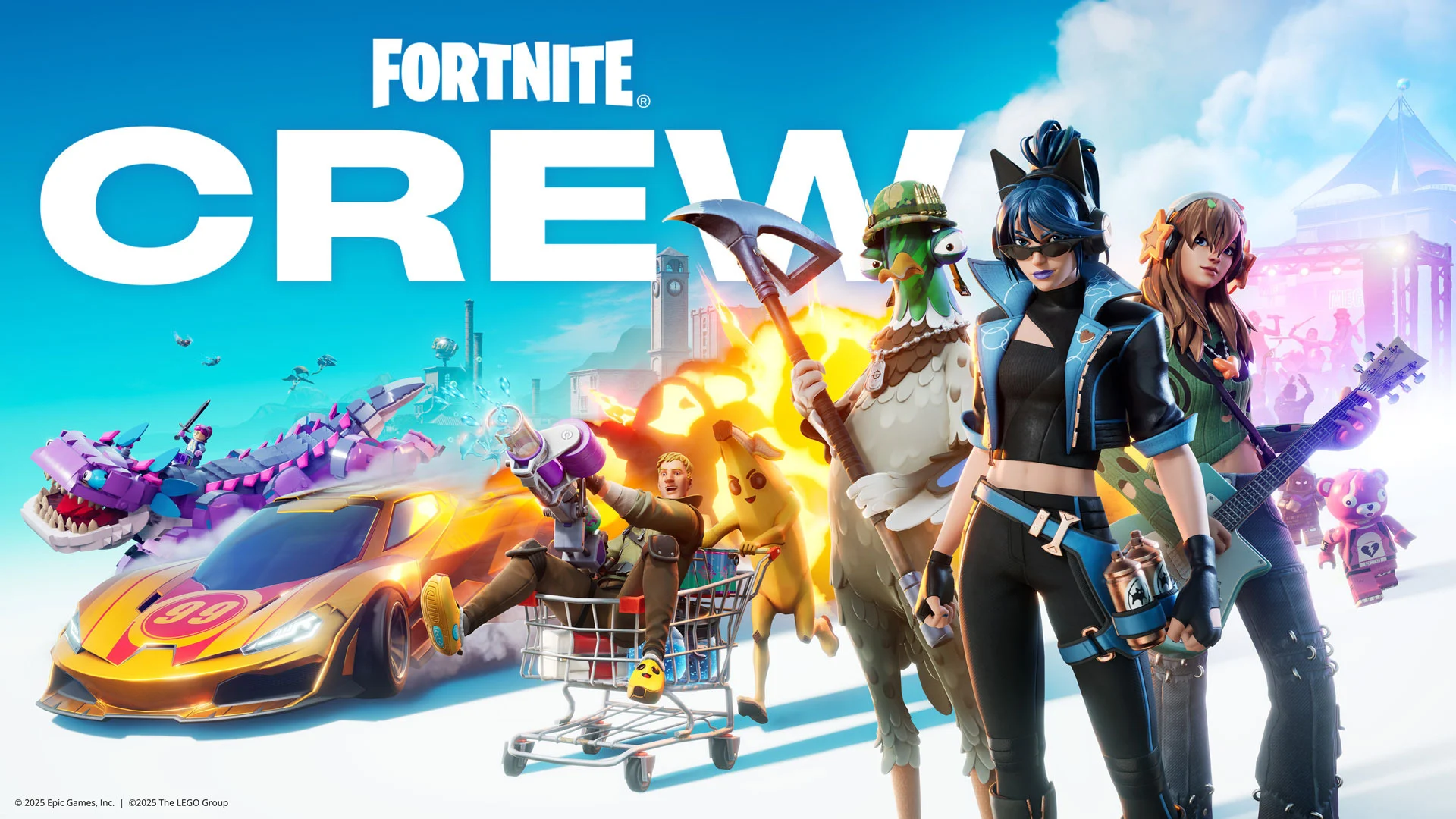تصویر معرفی Fortnite Crew در اطلاعیه Xbox Wire درباره اضافه‌شدن آن به Game Pass Ultimate