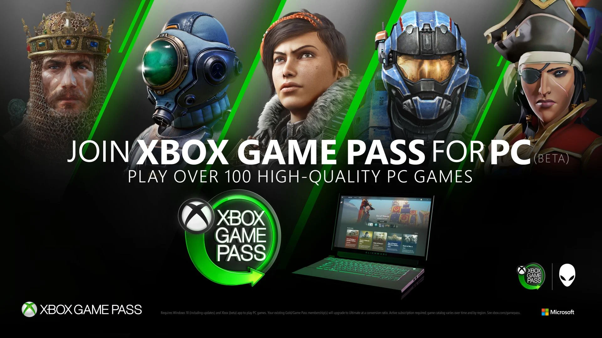آرت‌ورک معرفی Xbox Game Pass برای کامپیوتر
